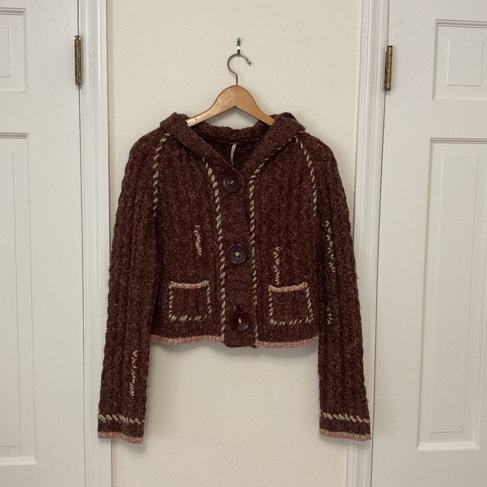 Free People wool blend sweater size L